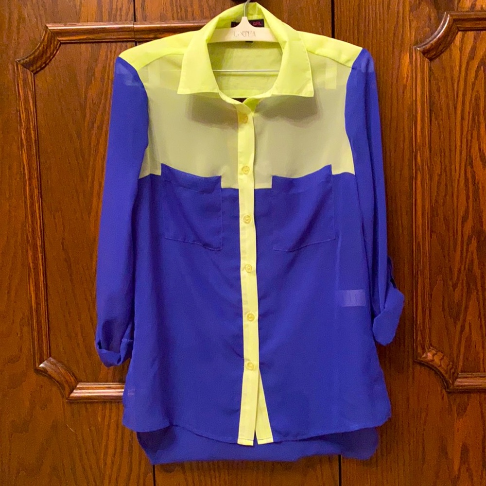 Vibrant Material Girl blouse size XS